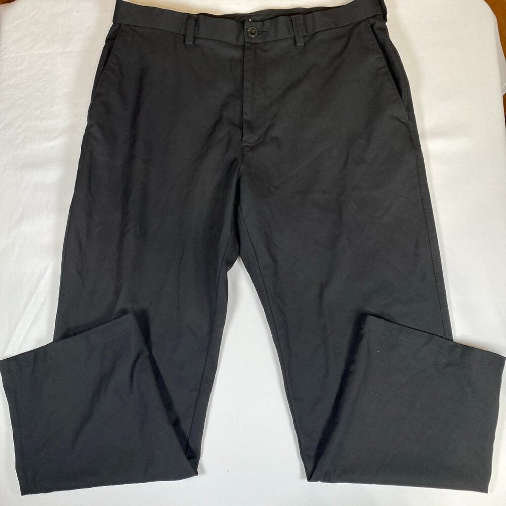 Haggar H26 Pants Men's 36x29 Black 100% Polyester